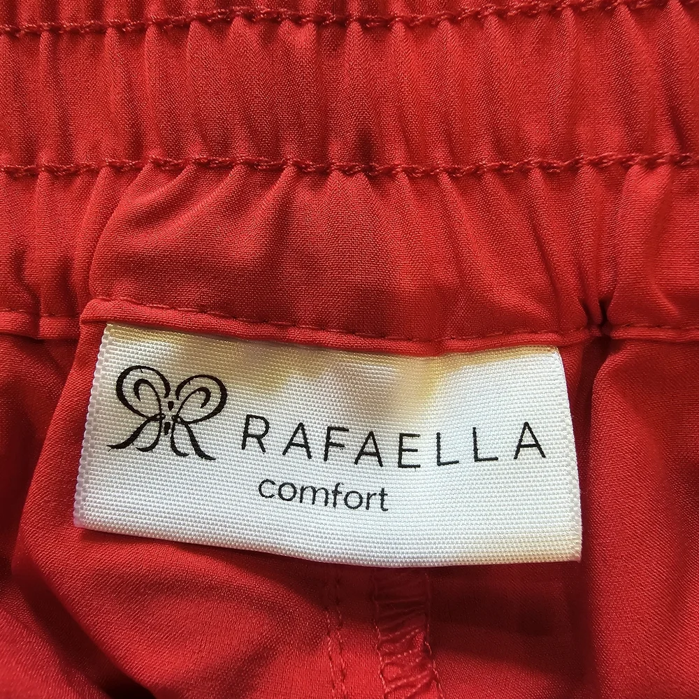 NEW‎ RAFAELLA COMFORT CROPPED PANTS WOMENS SIZE XXL TRUE RED.E63
